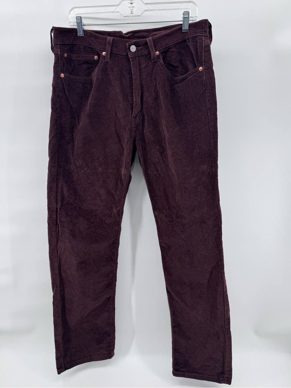 Levi's 505 Regular Fit Brown Corduroy Pants